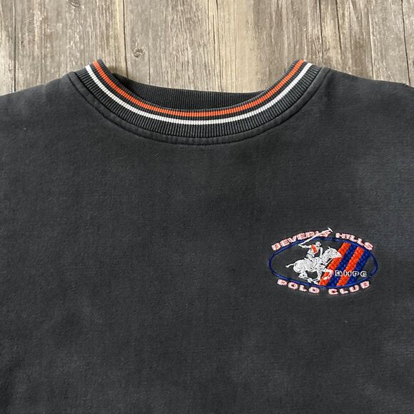 Vintage 90s Beverly Hills Polo-Club Polo Sweatshirt Pullover Size XXL - Picture 2 of 7